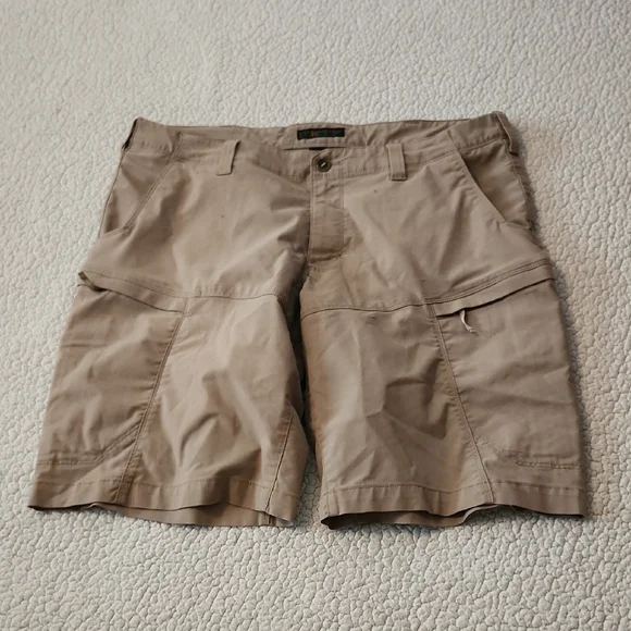 511 Tactical Apex 11" Khaki Cargo Shorts Cotton Blend Hiking Flex-tac Gorpcore - Picture 1 of 9